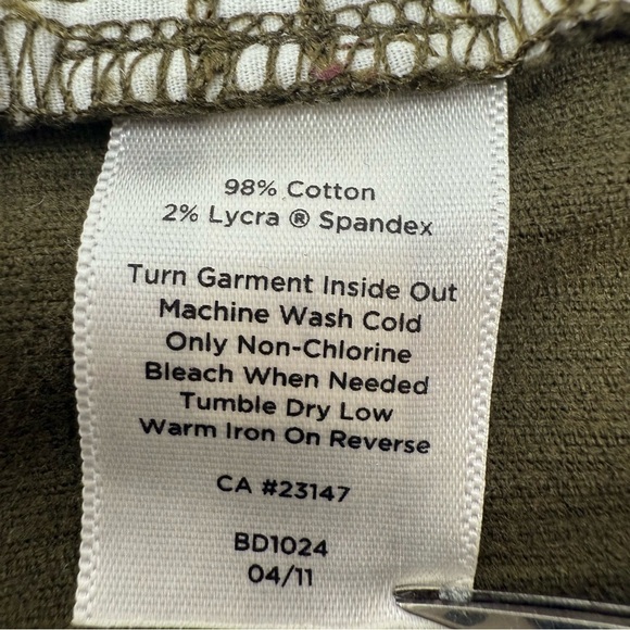 Talbots Signature Chocolate Brown Corduroy Mid Rise Straight Leg Pants Size 8P - Picture 8 of 14